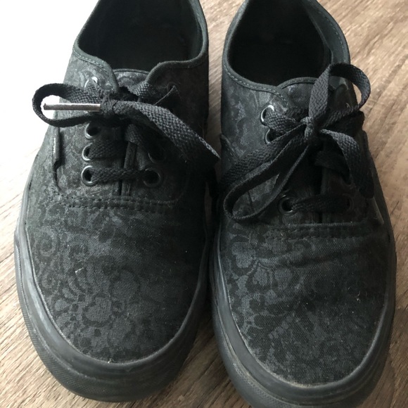 Vans Shoes - Vans Shoes black Floral Design